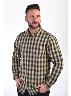 Férfi  Kockás Ing Hosszú Ujjú