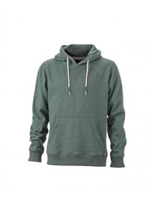 James & Nicholson zöld Férfi kapucnis pulóver