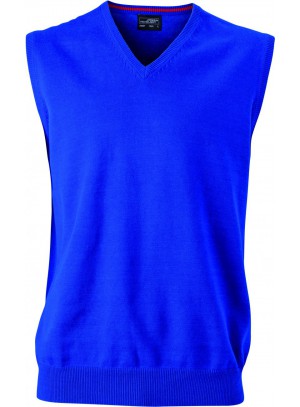 James & Nicholson Férfi V-nyakú ujjatlan pulóver királykék színű 