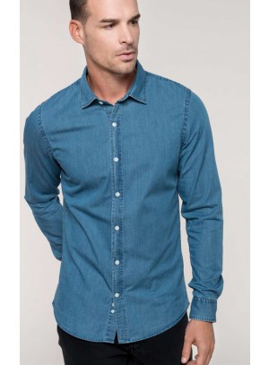 Férfi  Farmer Ing Hosszú Ujjú