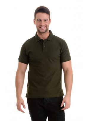 Galléros Póló - Sötét  Khaki