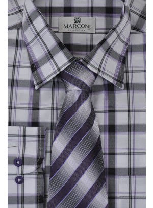 Lila Kockás Marconi Ing