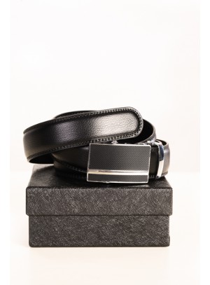 Fekete Bőr öv, automata