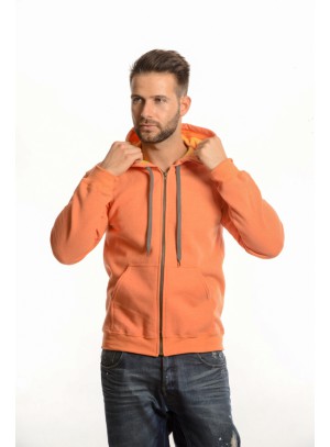 Cipzáros Kapucnis Férfi Pulóver 